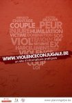 Violence conjugale.: Poster for the campaign against domestic violence. 