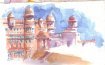 Gwalior Inde: Illustration de mon carnet de voyage 